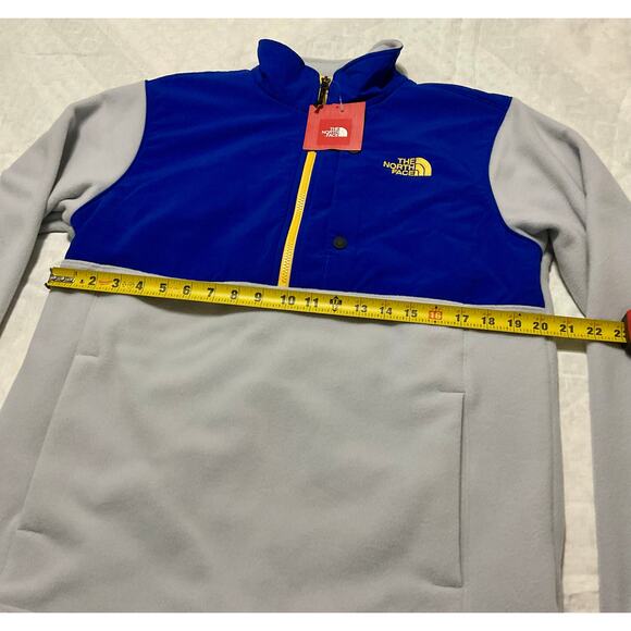 Men’s Mediun The North Face Sun Rise 1/4 Zip Pullover Heather light Gray blue - Picture 4 of 9